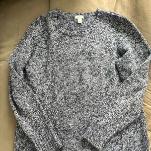 L.L. Bean Women's Marled Navy Sweater